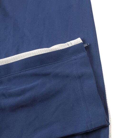 NWT Under Armour Men's Med Fitted Performance Taper Joggers Dark Blue Zipper Leg - Picture 2 of 13